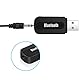 Retoo Bluetooth Adapter USB mit Auto Kabel Audio Aux 3,5 mm und Mikrofon als Freisprechen für Car, Wireless Empfänger Kompatibel Android, iOS, Home Stereo Autoradio Musik-Streaming, Schwarz