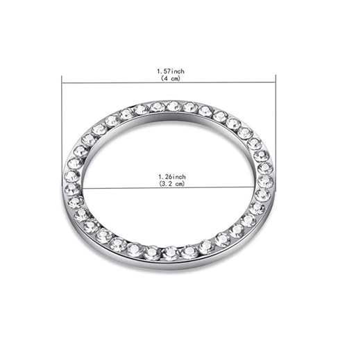 Bague bouton start de voiture strass bleu pour masquer usure - 7
