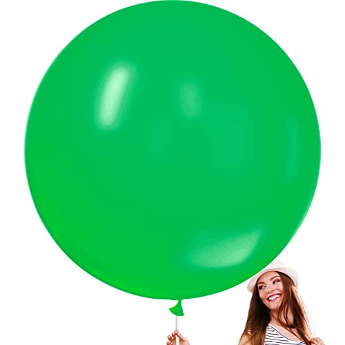 Image of PartyWoo Green Balloons 4pcs 36 Inch Green Latex Helium Balloons for Birthday Baby Shower Graduation Engagement Wedding Dinosaur Jungle Golf Football Baseball Theme Party Decorations Green-Y24