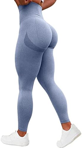 TAYOEA Panie Scrunch Butt Leggingi Pleszczowe Sporty Sportowe Ozroczyste Siłowni Spodne