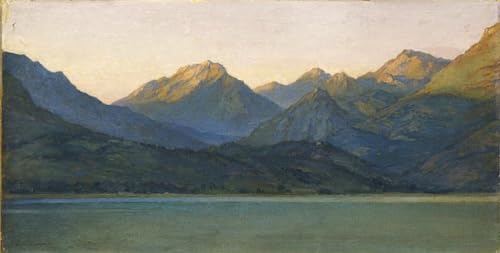 Impresión de alta calidad sobre lienzo de los Alpes, réplica artística de Harry Van Der Weyden