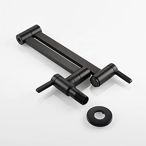 Grifo de llenado de ollas de latón de doble junta para pared de cocina 7
