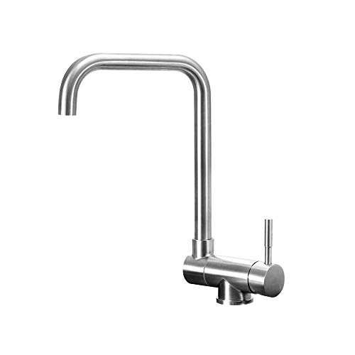 Robinet de cuisine pliant FANDIAO en acier inoxydable pour évier