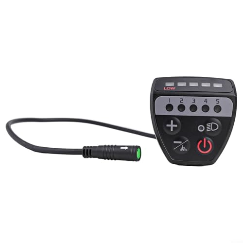 Jotekonoby Unidad de visualización de bicicleta eléctrica, pantalla eléctrica para bafang BBS01 02 M400 M620 protocolo midmotor, pantalla LED impermeable simple