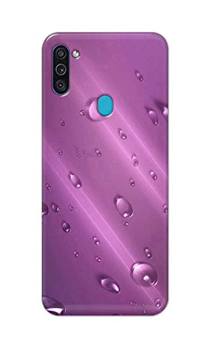 Image of PRINTFIDAA Water Bubbles in Lilac Background Printed Designer Hard Back Case Cover for Samsung Galaxy M11 / Samsung A11, SM-M115F / DSN -(SS) MVN1005