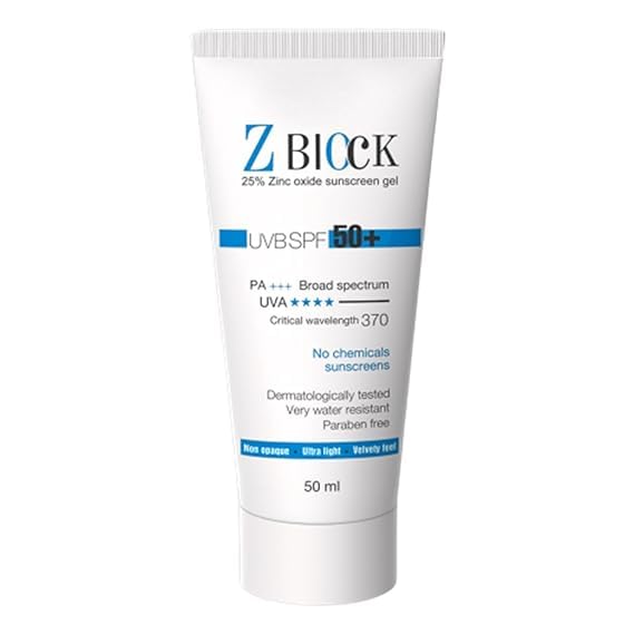Z Block SPF 50+ PA+++ Sunscreen 50 ml