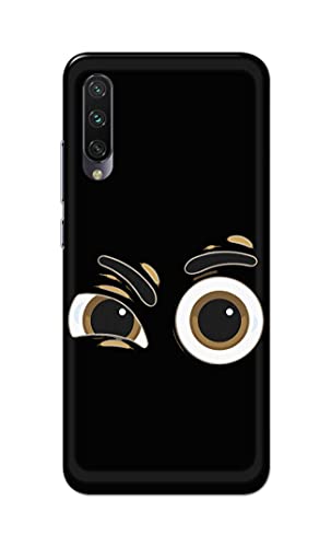 Image of PRINTFIDAA Funky Expression of Cartoon Eyes Printed Designer Hard Back Case Cover for Xiaomi Mi A3 / Mi CC9e -(TI) MVN1004