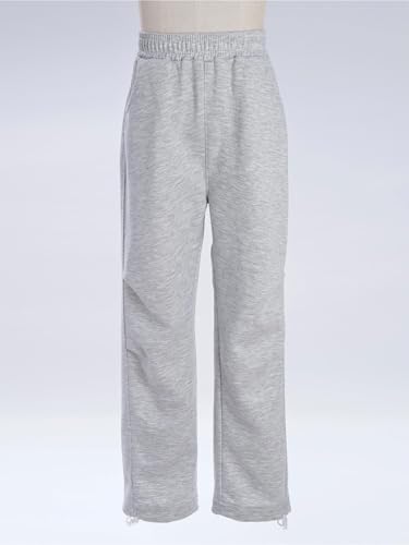 Boys Girls Active Jogger Sweatpants Tracksuit Pants Unisex Casual Straight Leg Trousers with Drawstring Pockets3