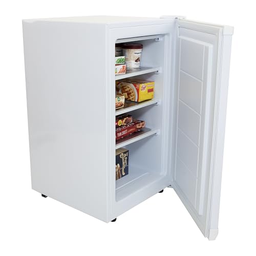 image for Avanti VF306 Upright Freezer Compact 3 Fixed Metal Shelves, Reversible