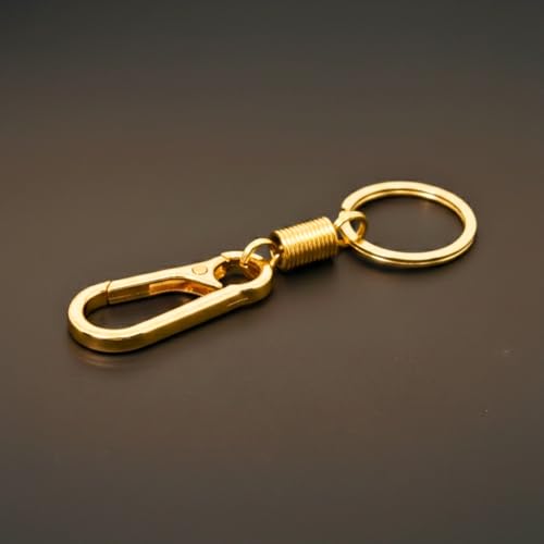Image of THE MEN THING - Stylish Multicolor Stainless Steel Keychain for Men & Boys (IRON LOOP GOLD - Prime)