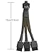 JOYJOM 16Pin GPU Cable to 3X 8Pin Pcie - 16AWG PCIE 5.0 12VHPWR 600W 90 Degree Right Angle 16 Pin 12+4Pin Power Supply Adapter for RTX 4090 4080 3090TI 4070Ti Graphics Card (Type B)