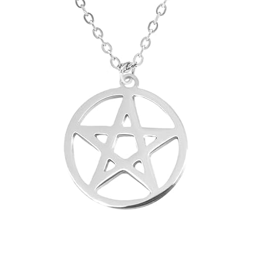 Only faith Collar Estrella Pentagrama Acero Inoxidable colgantes amuletos Talismán protección, Geometría sagrada, Metatrón tetragrámaton (Estrella Pentagrama Plateado) | Ya disponible en tu tienda friki favorita! En mundofriki.es! Only faith Collar Estrella Pentagrama Acero Inoxidable colgantes amuletos Talismán protección, Geometría sagrada, Metatrón tetragrámaton (Estrella Pentagrama Plateado) | Ya disponible en tu tienda friki favorita! En mundofriki.es!