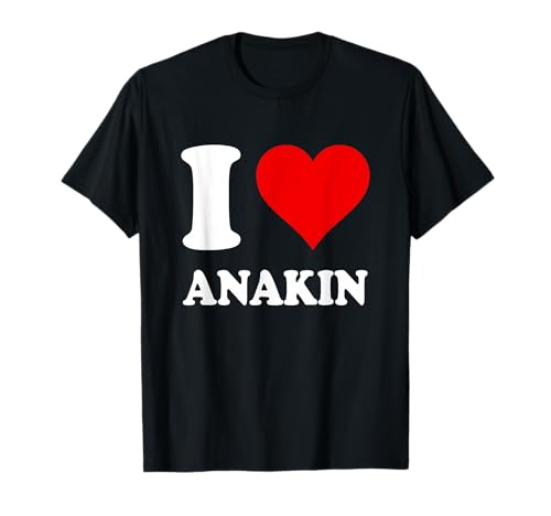 Red Heart I Love Anakin T-Shirt