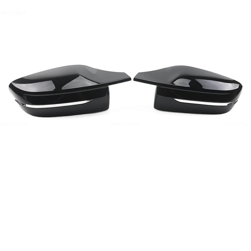 Coque de rétroviseur en fibre de carbone noir brillant pour BMW Série 3 G20 G21