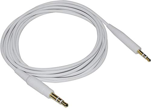 Câble jack stéréo mâle de rechange de 3,5 mm à 2,5 mm pour casque Bose oe2/oe2i/AE2/QC25 QC35 (blanc)