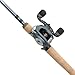 Pflueger 7' President Baitcast Low Profile Reel and Fishing Rod Combo, Medium Heavy Power, 1-Piece 24T Carbon Rod, Aluminum Spool