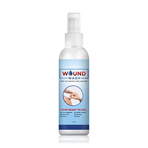 Natural Clean Wound Wash, Pure Hypochlorous Acid Solution (150 PPM), Wound Cleaning Spray Painless, Non-irritating Wound Cleaner, First Aid Spray (4 Fl Oz)