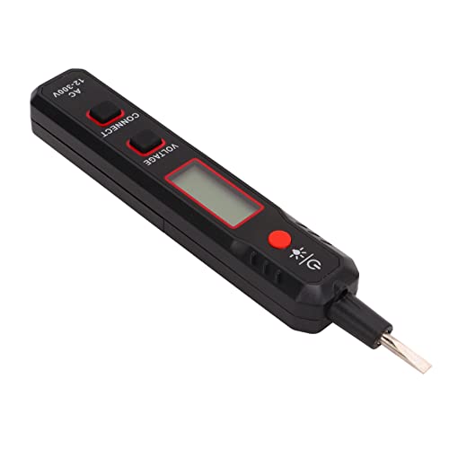 Contact Voltage Tester Pen, AC 12-300V Electrical Volt Detector Meter with Audible Beep and Red Green LED, for Outlet Wire Breakpoint Testing and Home DIY Use