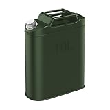 10L Metallbehälter mit Ausguss & Griff, Metall-Kraftstoffbehälter mit flexiblem Ausgießer für Automobil- und Notfallgebrauch, robuste Gaskanister für LKW, Autos, Motorräder, Fahrzeuge, Ausrüstung