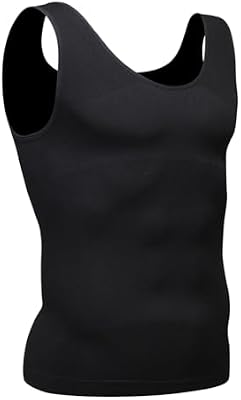 LGMTR Men's Compression Shirt - Slim Shapewear Compression Tank Top for Men