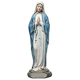 Veronese Design 6 1/8 Inch Our Lady of Lourdes Virgin Mary Polyresin Hand Painted Religious Icon Collectible Figurine Statue