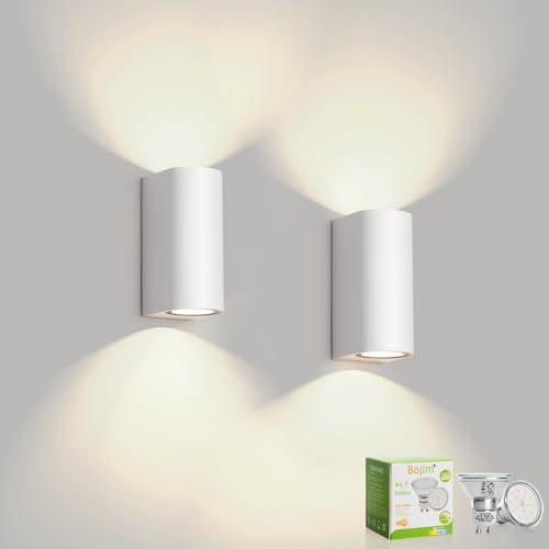 Bojim Wandleuchte, Aussenleuchte Wand Inkl. 4 x 6W GU10 Leuchtmittel,...