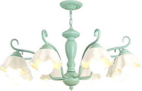 Lustre plafonnier lampe à fleurs en céramique luminaire pour salon