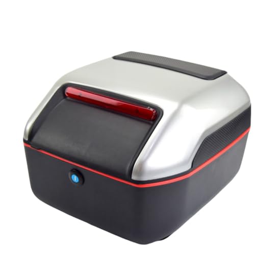 Sarinyバイク リアボックストップケース バイクパーツセンターバイク リアボックス 32L トップケース バイクボックス バイク用ボックス 着脱可能式 大容量 原付 スクーター フルフェイス大容量 原付 スクーター フルフェイス収納可能 (グレー)