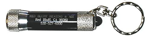 The Bargain Shack Mini Led Flashlight Key Chain, All Metal, Batteries Included, Random Color #TOP3