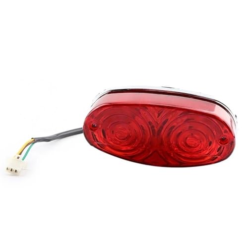 Luz trasera de freno evita accidentes en moto cross de 250cc con 12V CC