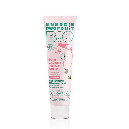 ENERGIE FRUIT | Gel de cuidado íntimo | Certificación BIO por Ecocert | Flor de algodón y aloe vera | Vegano | 150 ml