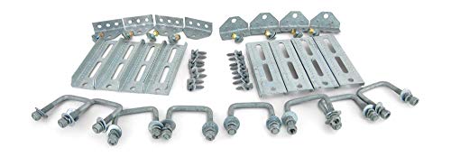 Sturdy Built (8) 8' Galvanized Swivel Top Bunk Bracket Kit with Hardware for 2x3 Boat Trailer Crossmember…