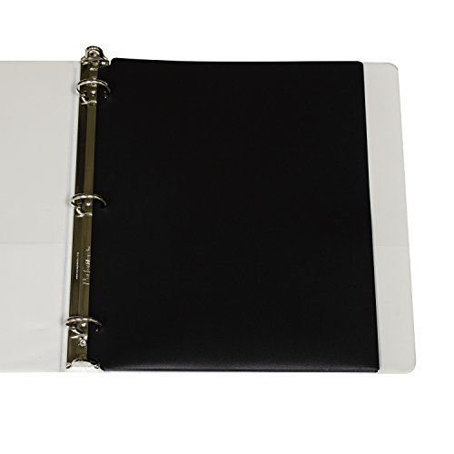 C-Line Two-Pocket Heavyweight Poly Portfolio Folder With Three-Hole Punch, Box Of 25, Black (33931-25) #TOP2