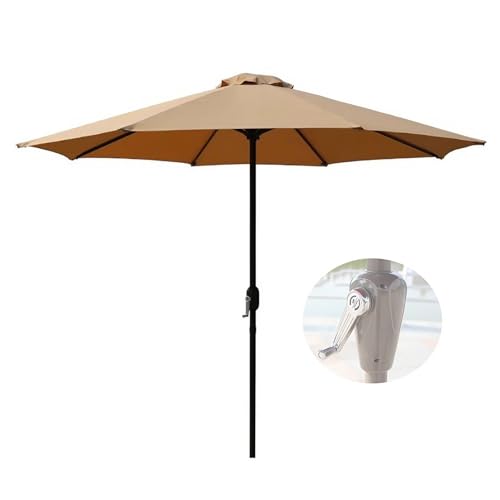 Parasol de jardin inclinable bouton-poussoir pour stopper le soleil tournant
