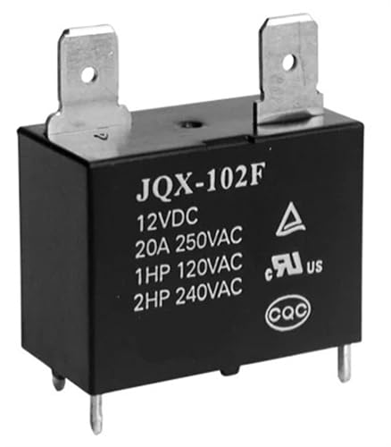 Relé JQX-102F 12V 20A soluciona fallos de encendido en el aire acondicionado