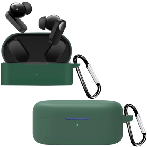 Image of Printme for OnePlus Nord Buds 2 Case Cover Silicone, Feather Soft, Protective, Anti Fall Anti Dust, with Hook Earphone Cover [Earbuds Not Included] (Green)