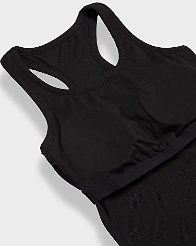 32 DEGREEES Women’s Soft Rib Racerback Bra Tank | with Built-in Cups | Fitted3