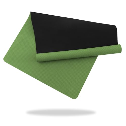 Good Nite yogamatta stor yogamatta XXL 190 x 100 x 0,6 cm gymnastikmatta, sportmatta, halkfri TPE fitnessmatta, träningsmatta, pilatesmatta för yoga...