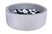 Produktbild Knorrtoys 68197 - Bällebad soft - "Cosy geo grey" - 300 Bälle grey/creme