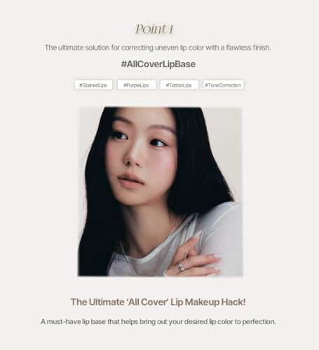 heart percent dote on mood all cover lip base comfortable amp flawless lip tone amp texture correction wlightweight texture 01 creamy beige