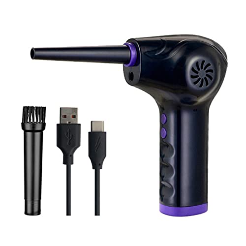 Plumeau d'air sans fil rechargeable USB violet pour nettoyage ordinateur et voiture
