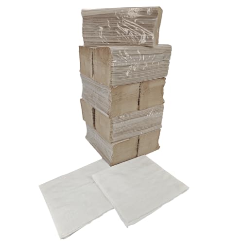 Toalla de Papel Reciclado Kraft 100% Ecológica - 2 CAPAS Extra-Absorbentes - Caja 1800 Uds. | 2 Bayetas Ecológicas de REGALO