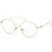 livho Blue Light Blocking Glasses Anti Glare UV Filter Retro Round Ultra Lightweight Computer Gaming Glasses (Gold Frame)