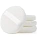 Teenitor 4 Pcs Powder Puff For Body Powder Loose Powder, 4.13 Inch Ultra Soft Large Round Velour Smooth Apply Puff With Ribbon Band Handle