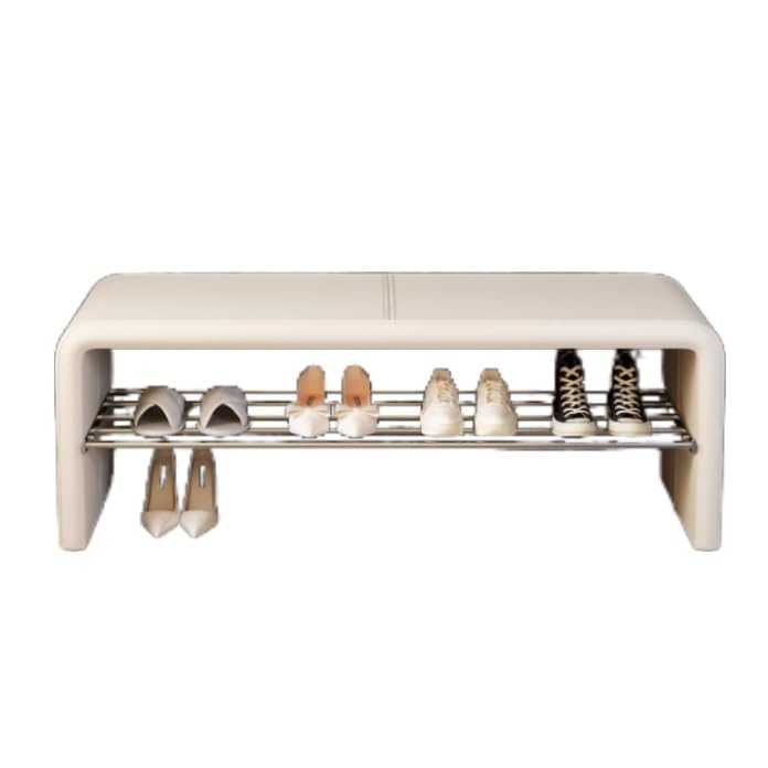 Tabouret de chevet confortable en mousse haute résilience avec structure en acier
