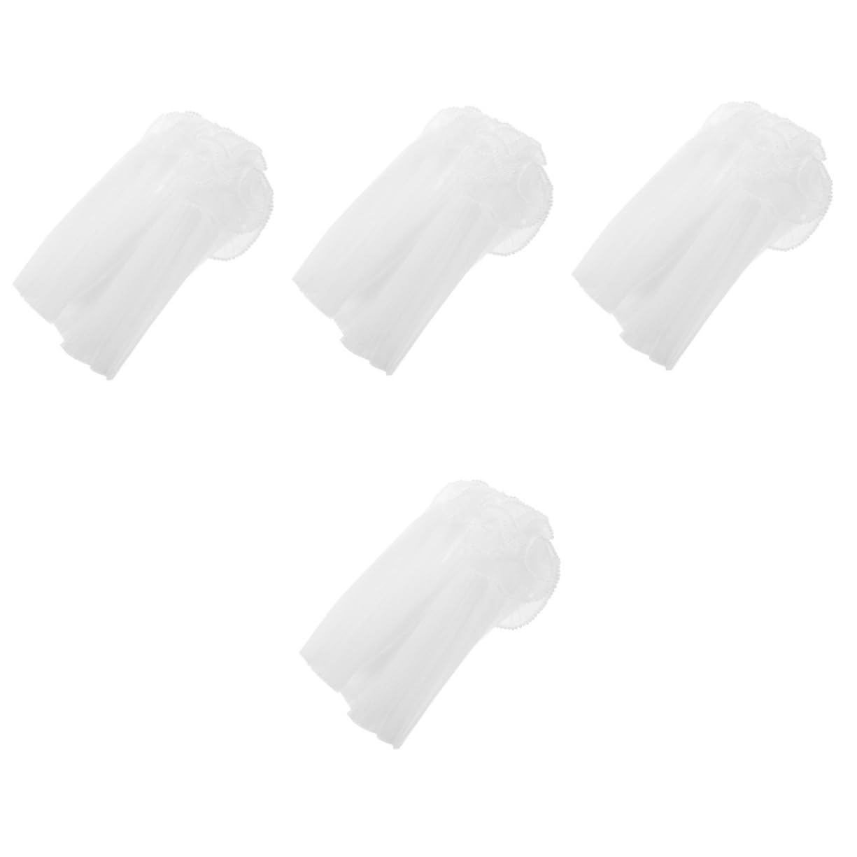 Tulle avec bord perlé pour décors de mariage et centres de table féeriques