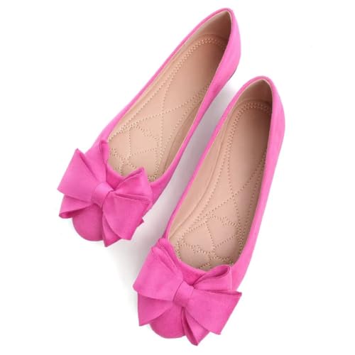 Image of TN TANGNEST Women Fashion Bowknot Flats Comfort Pointed Toe Dress Shoes