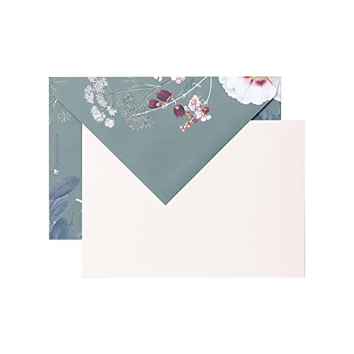 クレールフォンテーヌ POLLENカード 封筒セットボタニックガーデン ダークグリーン FSC認証 レーザープリンタ インクジェット対応 Clairefontaine cf55030set