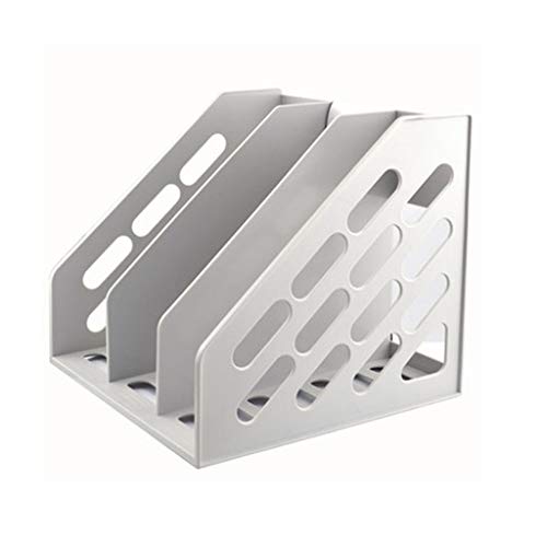 デスクトップファイルマネージャ、 教室図書館用ブックビン付きプラスチックマガジンファイルホルダーオーガナイザー 270x240x255mm