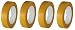 Produktbild 4 Rollen Maler Goldband Finelinetape Malerkrepp Abdeckband Washi Lack (4 Rollen 25mm x 50m)